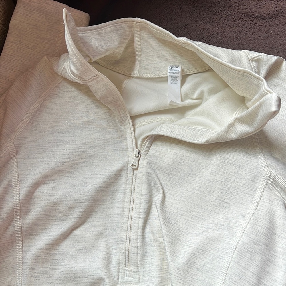 UA sparkly half zip